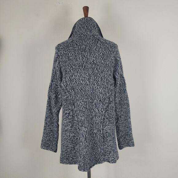 Zadig & Voltaire Sweater Small Black Gray Daphnee Alpaca Wool Blend Cardigan - Picture 4 of 9